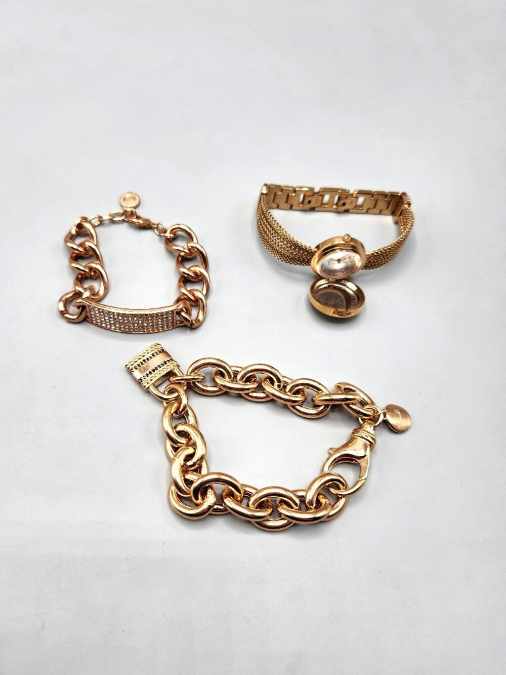 Rose Gold Tone Bracelet Watch Lot Bronzallure RJ Graziano Anne Klein